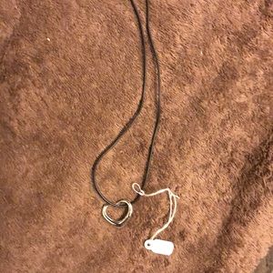 Sterling silver heart necklace